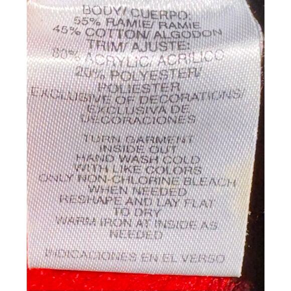 Mercer Street Christmas Sweater Vest Womens L Christmas Tree Snowflakes Beaded - Picture 8 of 8